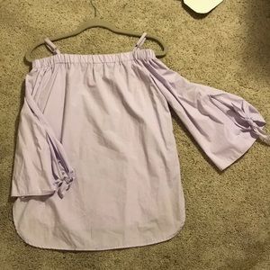 Muave off-the-shoulder long-sleeve